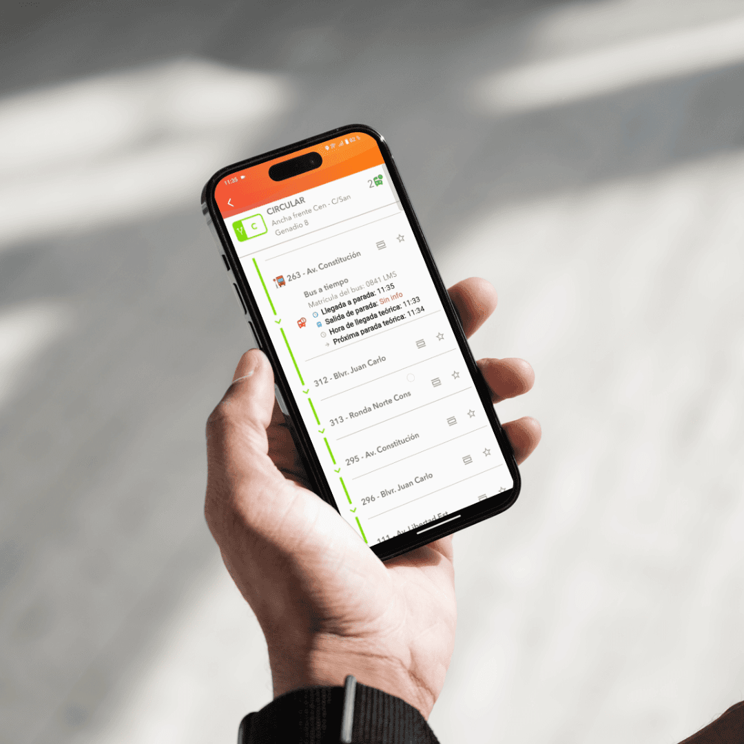 Vista del Aplicativo BusApp(SIU)