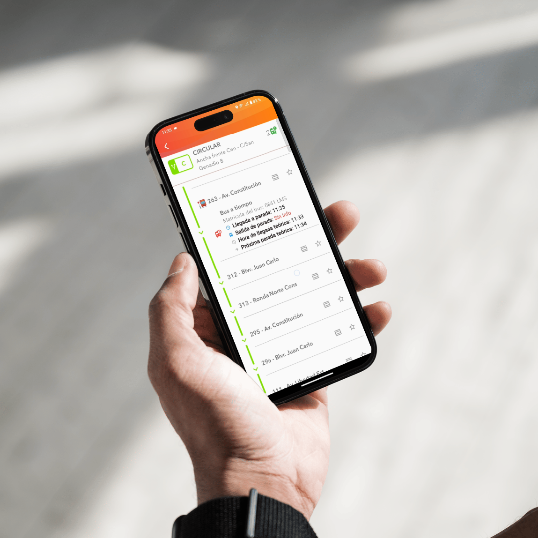 Vista del Aplicativo BusApp(SIU)